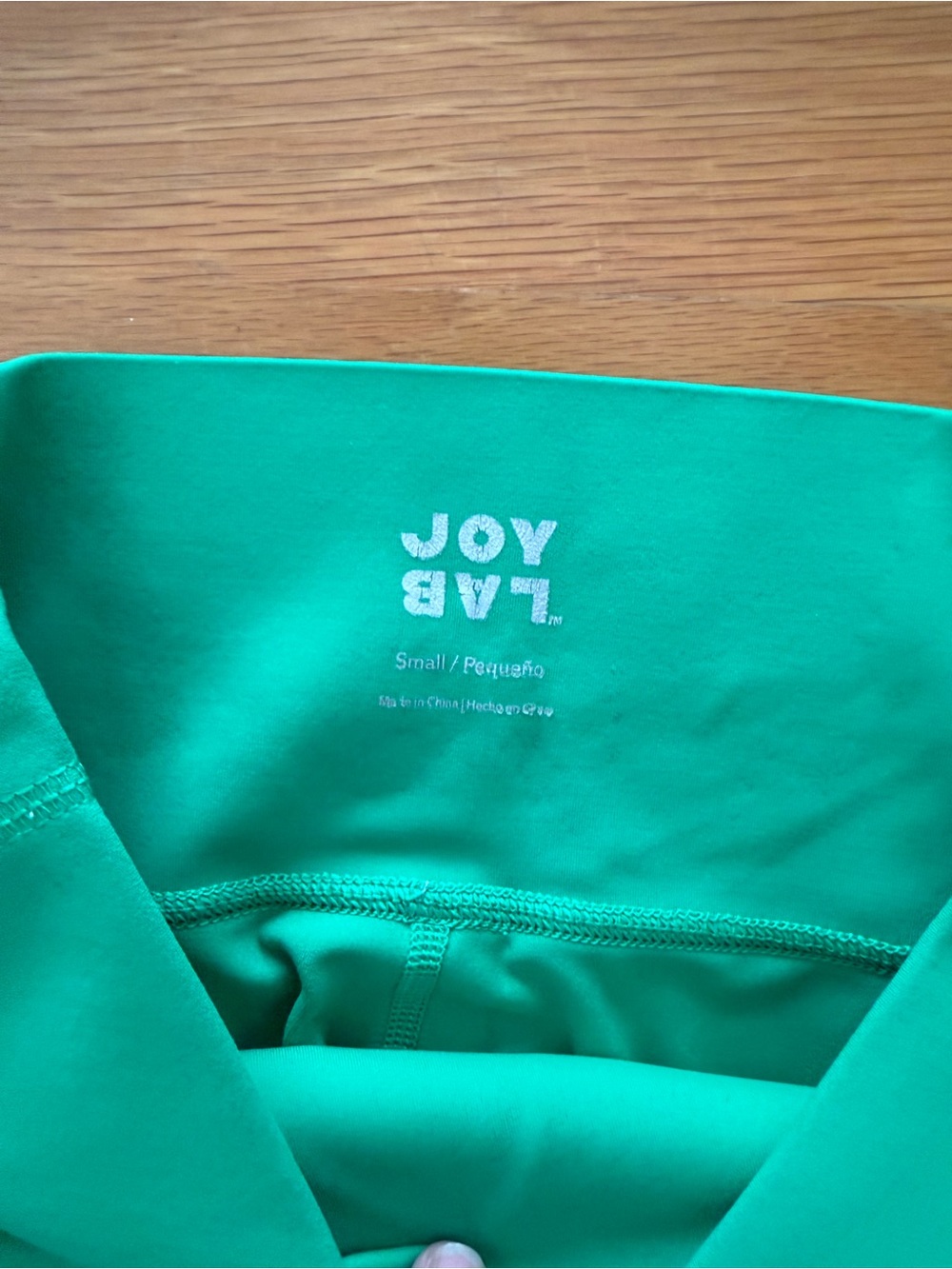 JoyLab Teal Green Racerback bra and matching High-Waist bike Shorts - Picture 4 of 6